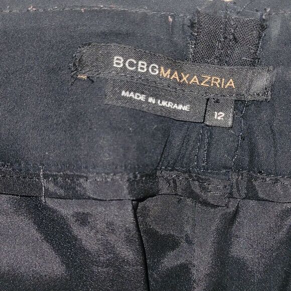 BCBGMaxAzria Women’s Black High Low Skirt Size 12 - Picture 3 of 4